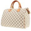 Borsa Louis Vuitton  Speedy 30 in tela a scacchi azzurro e pelle naturale - 00pp thumbnail