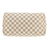 Louis Vuitton  Speedy 30 handbag  in azur damier canvas  and natural leather - Detail D1 thumbnail