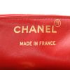 Bolso bandolera Chanel  Vintage en jersey rojo y cuero azul marino - Detail D2 thumbnail