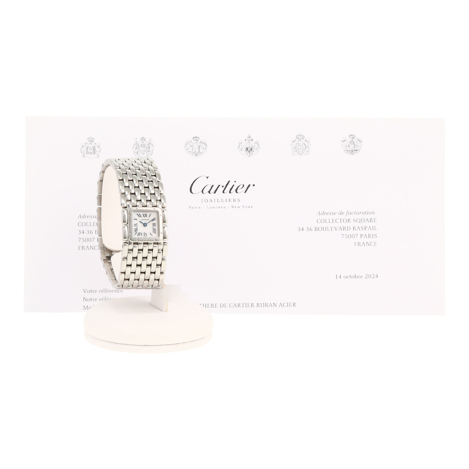 Montre Cartier Panthère ruban en acier Ref: Cartier - 2420  Vers 2000