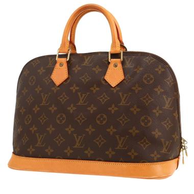 Sac à main Louis Vuitton  Alma en toile monogram marron et cuir naturel