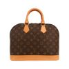 Borsa Louis Vuitton  Alma in tela monogram marrone e pelle naturale - 360 thumbnail