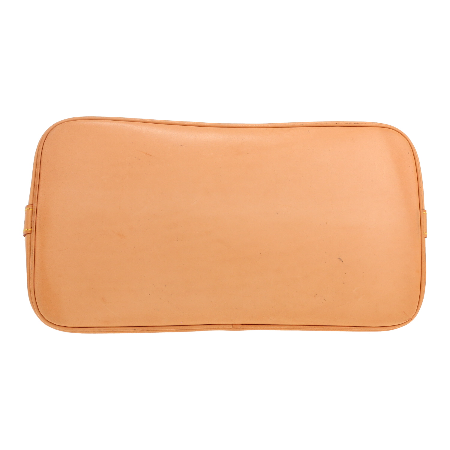 Bolso de mano Louis Vuitton  Alma en lona Monogram marrón y cuero natural - Detail D1