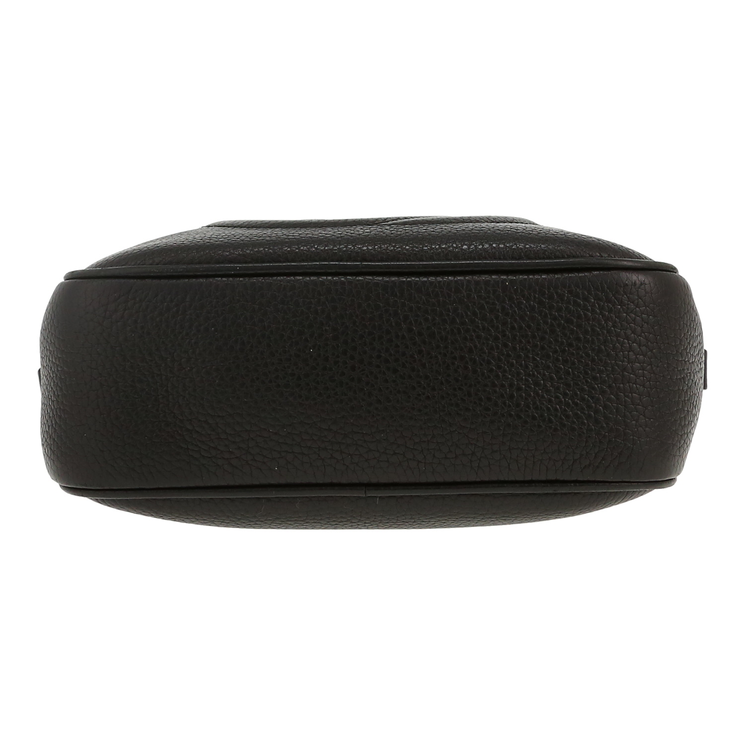 Gucci  Soho Disco shoulder bag  in black grained leather - Detail D1