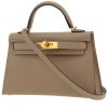 Hermès  Kelly 20 cm shoulder bag  in tourterelle grey epsom leather - 00pp thumbnail