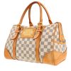 Borsa Louis Vuitton  Berkeley in tela a scacchi azzurro e pelle naturale - 00pp thumbnail