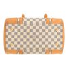 Louis Vuitton  Berkeley handbag  in azur damier canvas  and natural leather - Detail D1 thumbnail