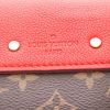 Bolso de mano Louis Vuitton  Pallas Chain en lona Monogram marrón y cuero rojo - Detail D2 thumbnail