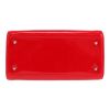 Dior  Lady Dior medium model  handbag  in red patent leather - Detail D1 thumbnail