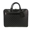 Borsa portadocumenti Louis Vuitton  Overnight in tela a scacchi e pelle nera - 360 thumbnail