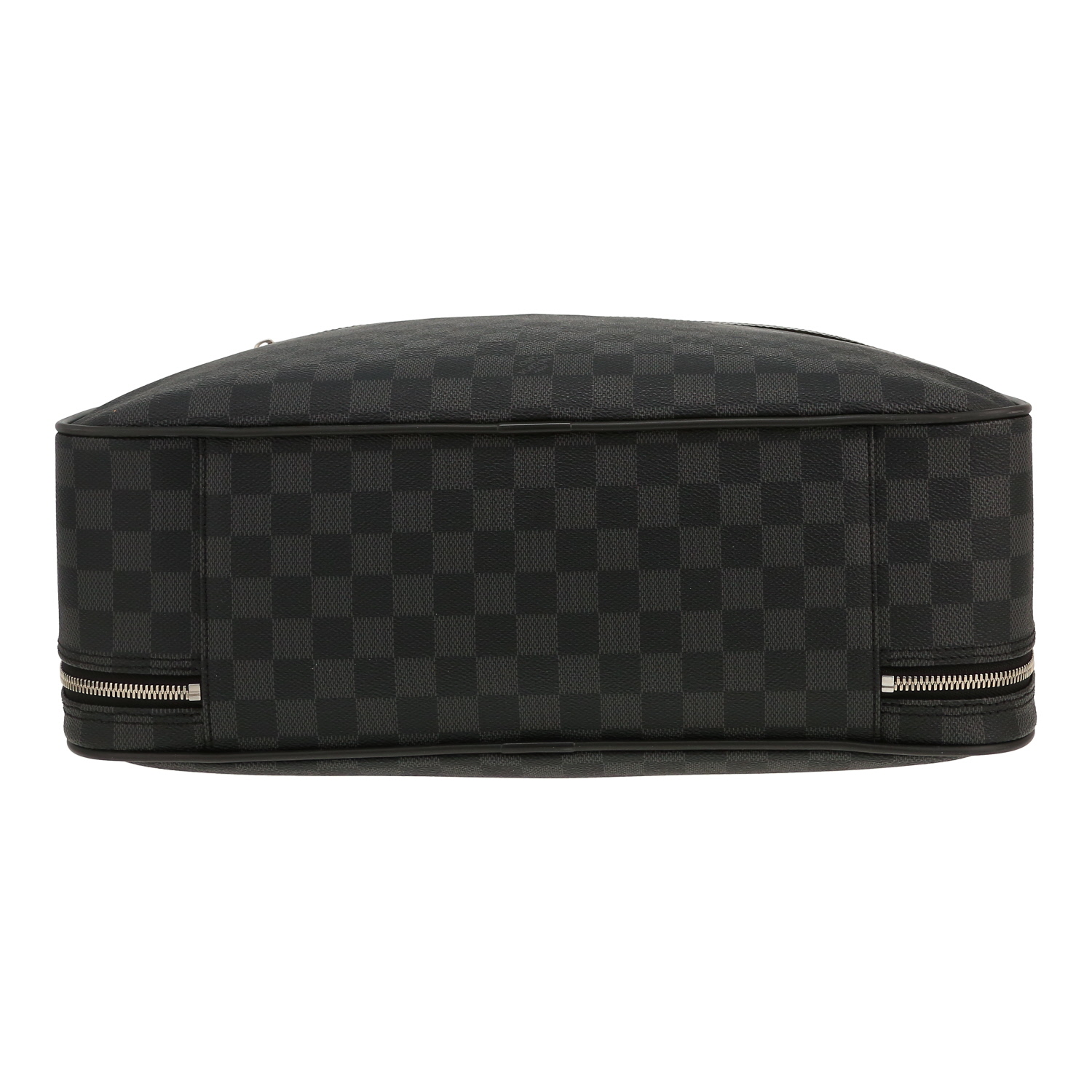 Louis Vuitton  Overnight briefcase  damier graphite canvas  and black leather - Detail D1