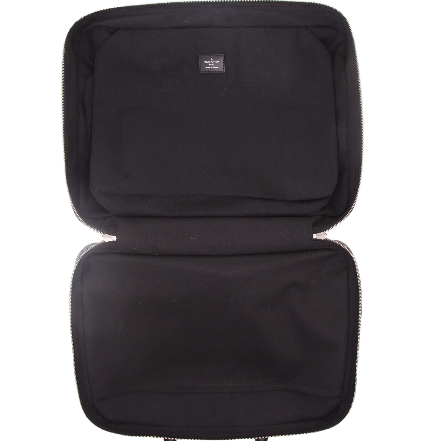 Porte-documents Louis Vuitton  Overnight en toile damier graphite et cuir noir - Detail D5