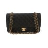 Chanel  Timeless Classic handbag  in black quilted grained leather - 360 thumbnail