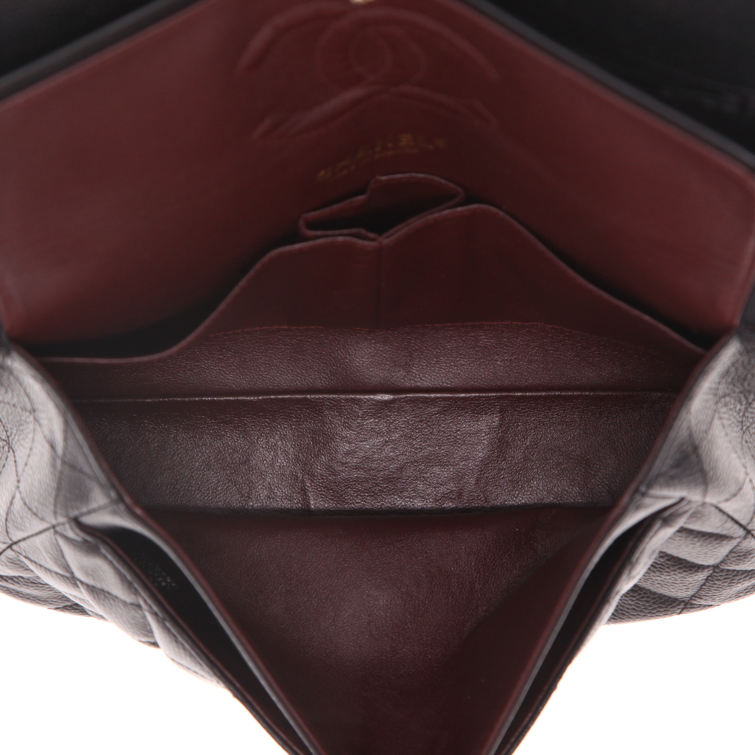 Bolso de mano Chanel  Timeless Classic en cuero granulado acolchado negro - Detail D3