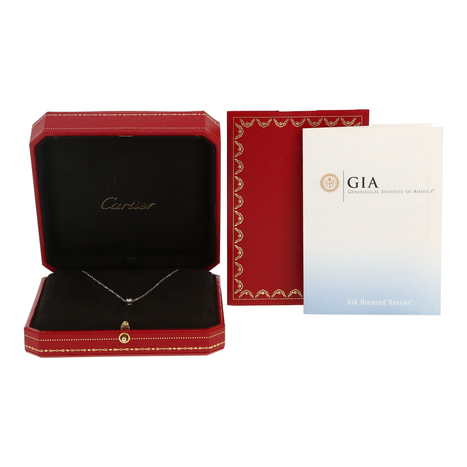 Cartier 1895 necklace in white gold and diamond - Detail D2