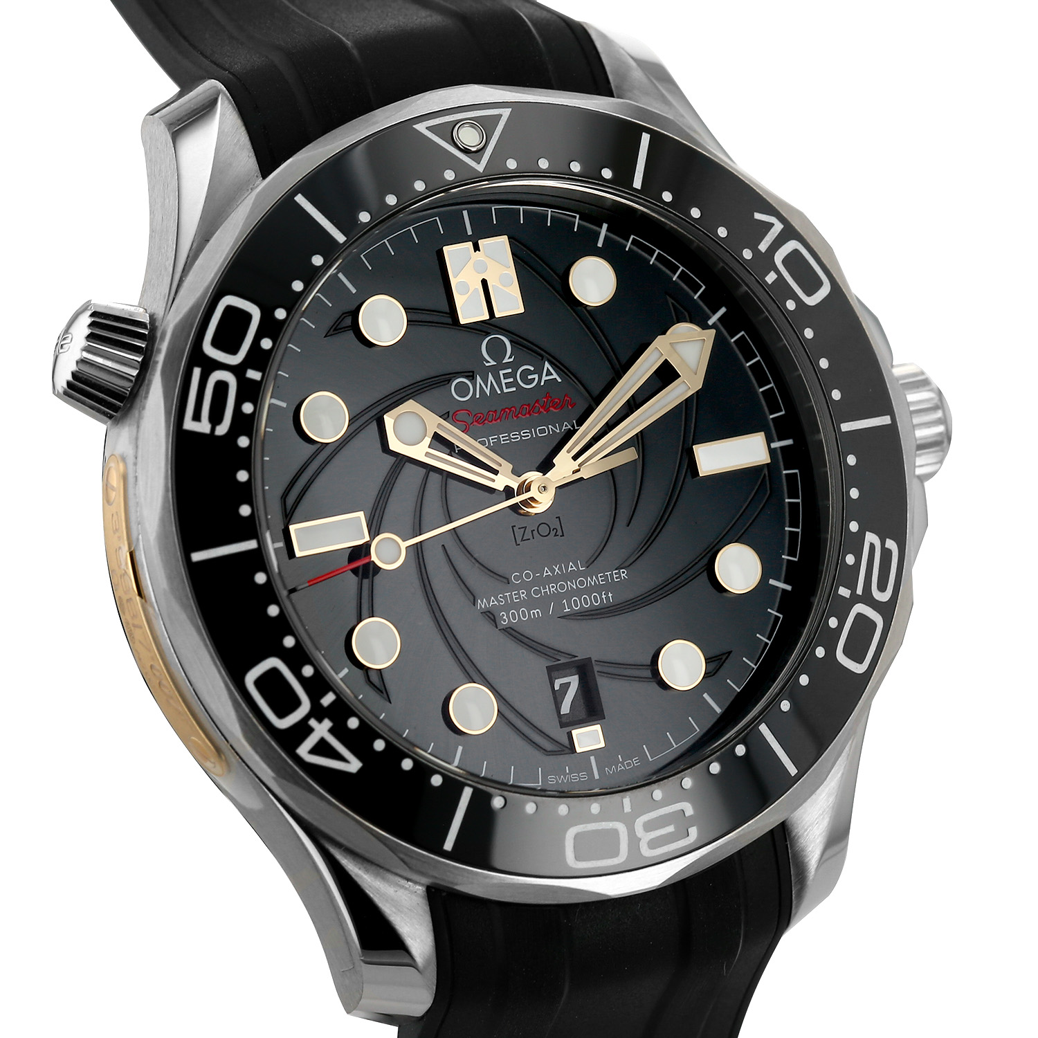 Omega Seamaster James Bond 300 M Steel Watch - Limited Edition - Ref: Omega - STZ011700 About 2020 - Detail D4