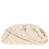 Bottega Veneta  Pouch handbag/clutch  in white intrecciato leather - 00pp thumbnail