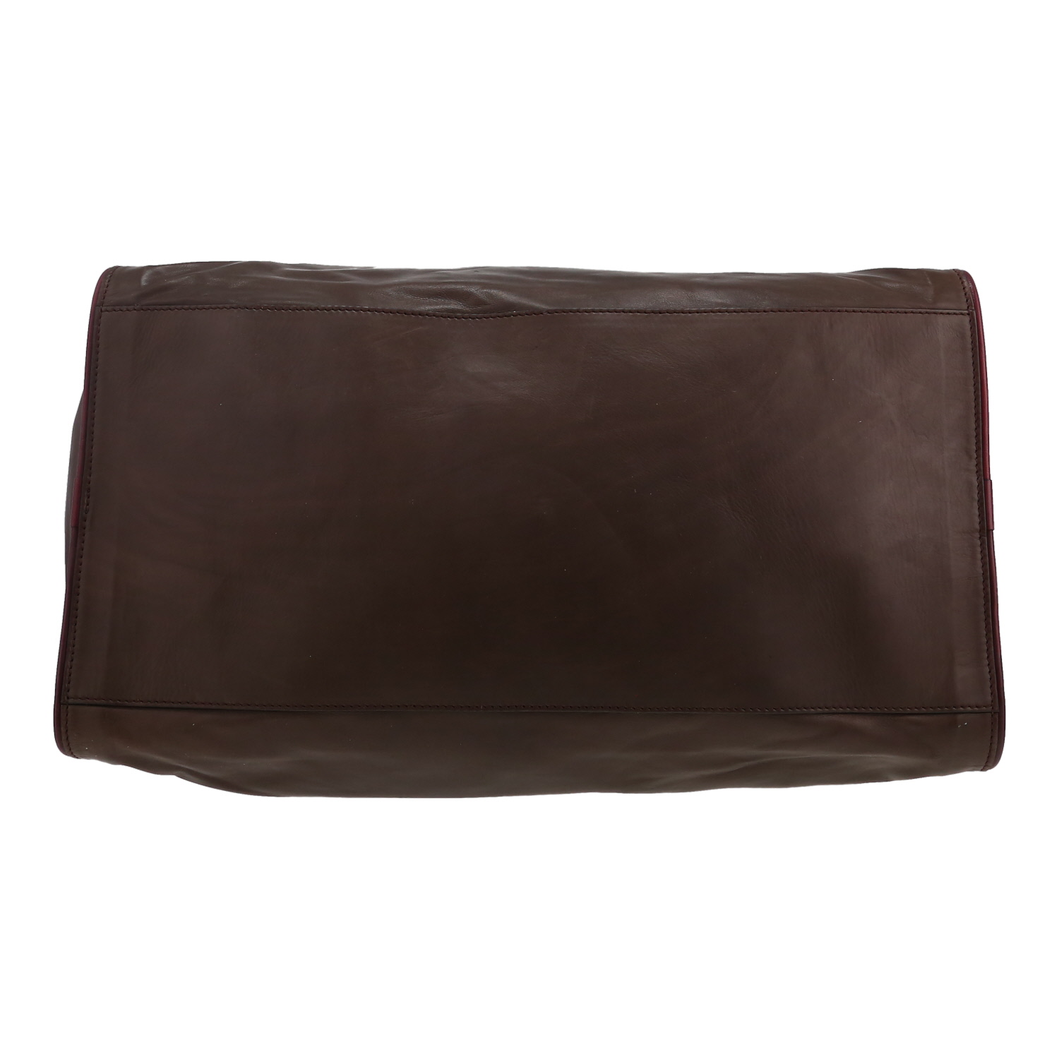 Bolsa de viaje Berluti en cuero marrón - Detail D4