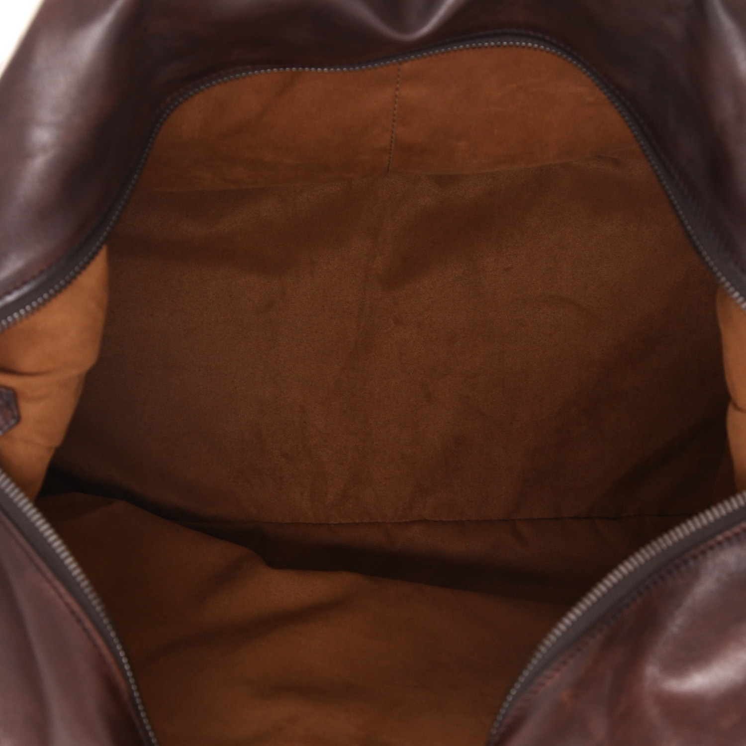 Berluti   travel bag  in brown shading  leather - Detail D3