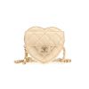 Chanel  Heart bag clutch-belt  in gold leather - 360 thumbnail