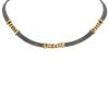 Fred Force 10 necklace in yellow gold and stainless steel - 00pp thumbnail