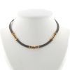 Fred Force 10 necklace in yellow gold and stainless steel - 360 thumbnail