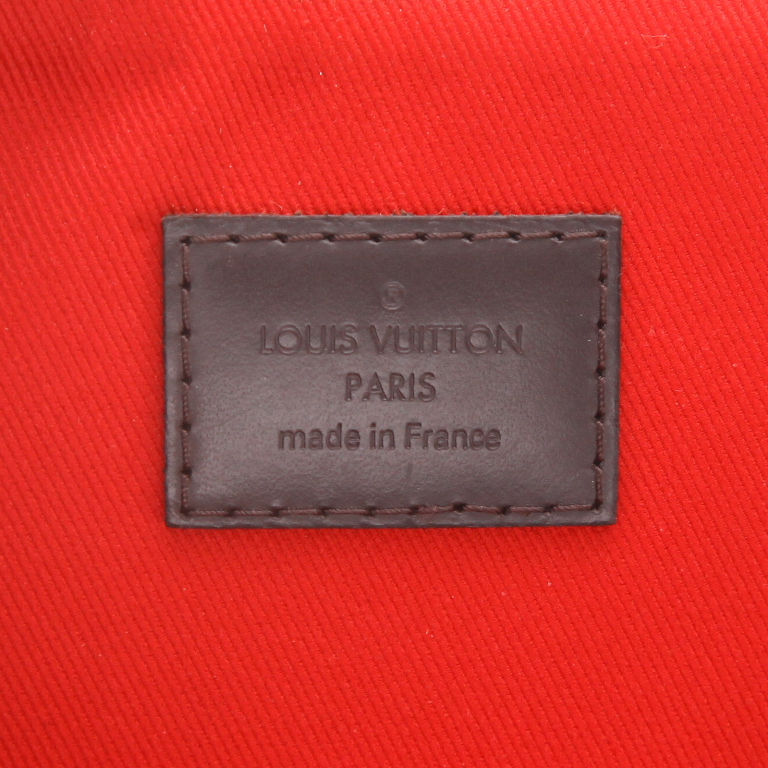 Borsa a tracolla Louis Vuitton  South Bank in tela a scacchi ebana e pelle marrone - Detail D2