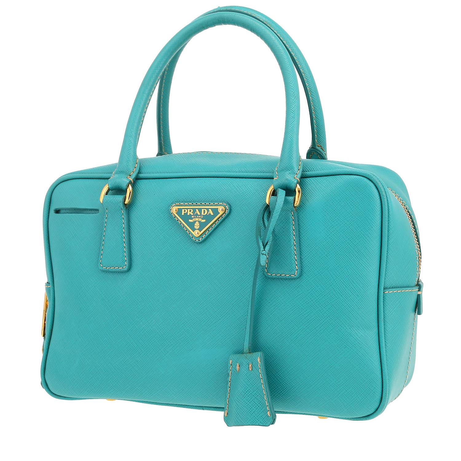 Prada handbag in blue leather