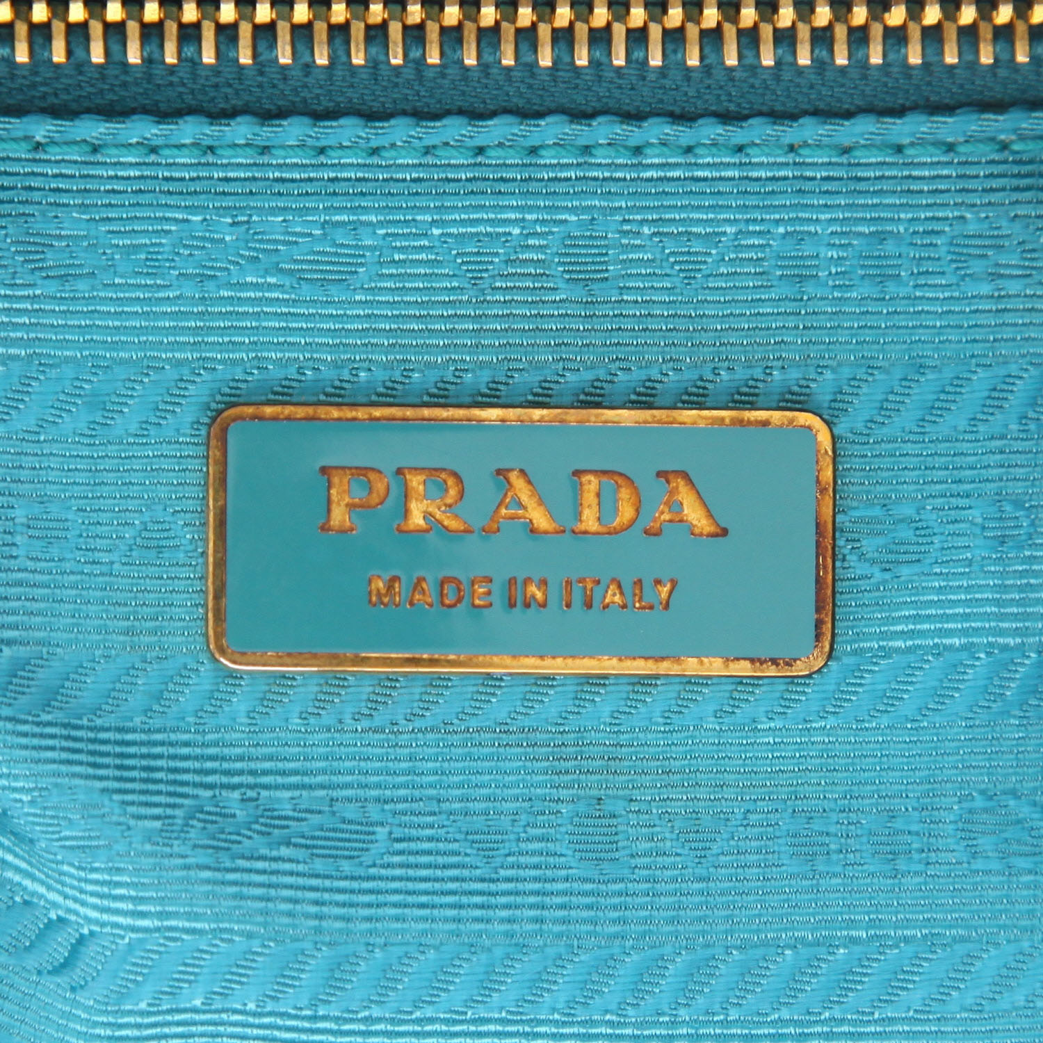 Sac à main Prada   en cuir bleu - Detail D2