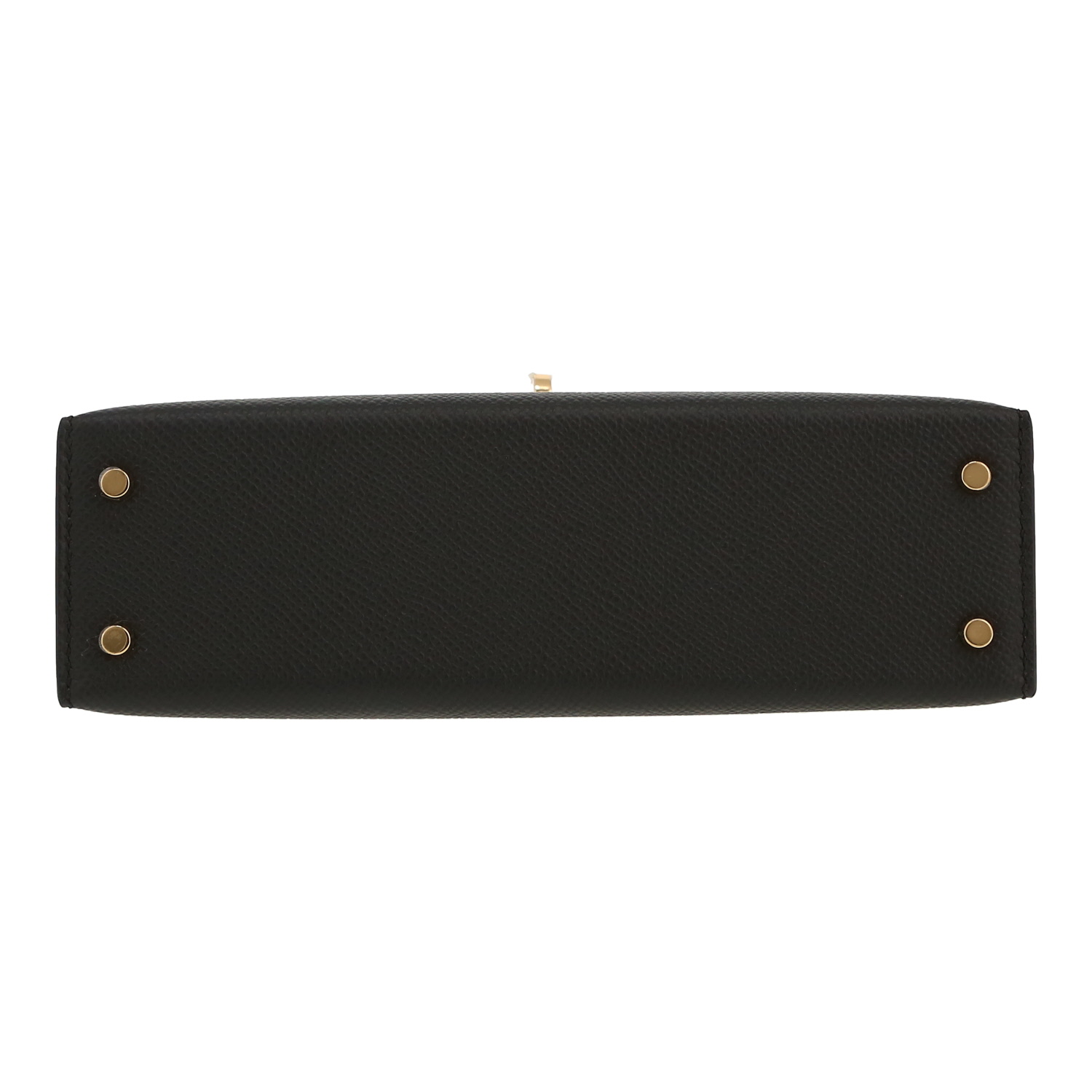 Sac à main Hermès  Kelly 20 cm en cuir epsom noir - Detail D1