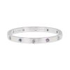 Bracelet Cartier Love Passion en or blanc et pierres de couleurs, taille 17 - 00pp thumbnail