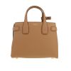 Burberry   handbag  in brown leather  and printed patern canvas - 360 thumbnail