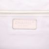 Chanel   shopping bag  in grey leather  and white canvas - Detail D2 thumbnail