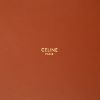 Celine  Seau 16 handbag  in beige canvas  and brown leather - Detail D2 thumbnail