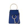 Sac bandoulière Chloé  Faye en cuir bleu et daim bleu - 360 thumbnail