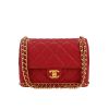 Chanel  Timeless handbag  in red quilted grained leather - 360 thumbnail