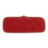 Chanel  Timeless handbag  in red quilted grained leather - Detail D1 thumbnail