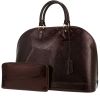 Sac à main Louis Vuitton  Alma grand modèle  en cuir verni monogram prune - 00pp thumbnail