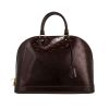 Sac à main Louis Vuitton  Alma grand modèle  en cuir verni monogram prune - 360 thumbnail