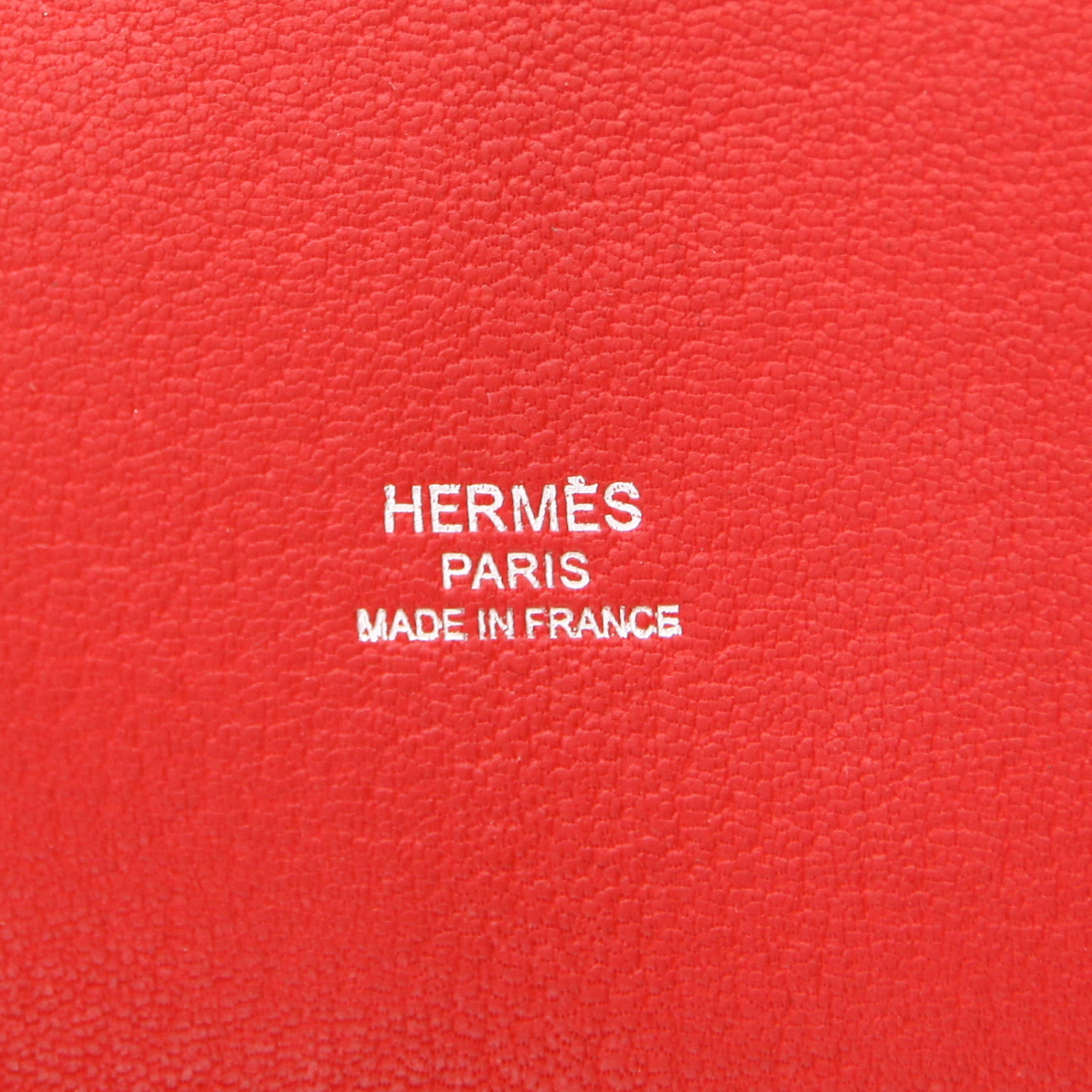 Bolso bandolera Hermès  Jypsiere 28 cm en cuero togo rojo - Detail D2