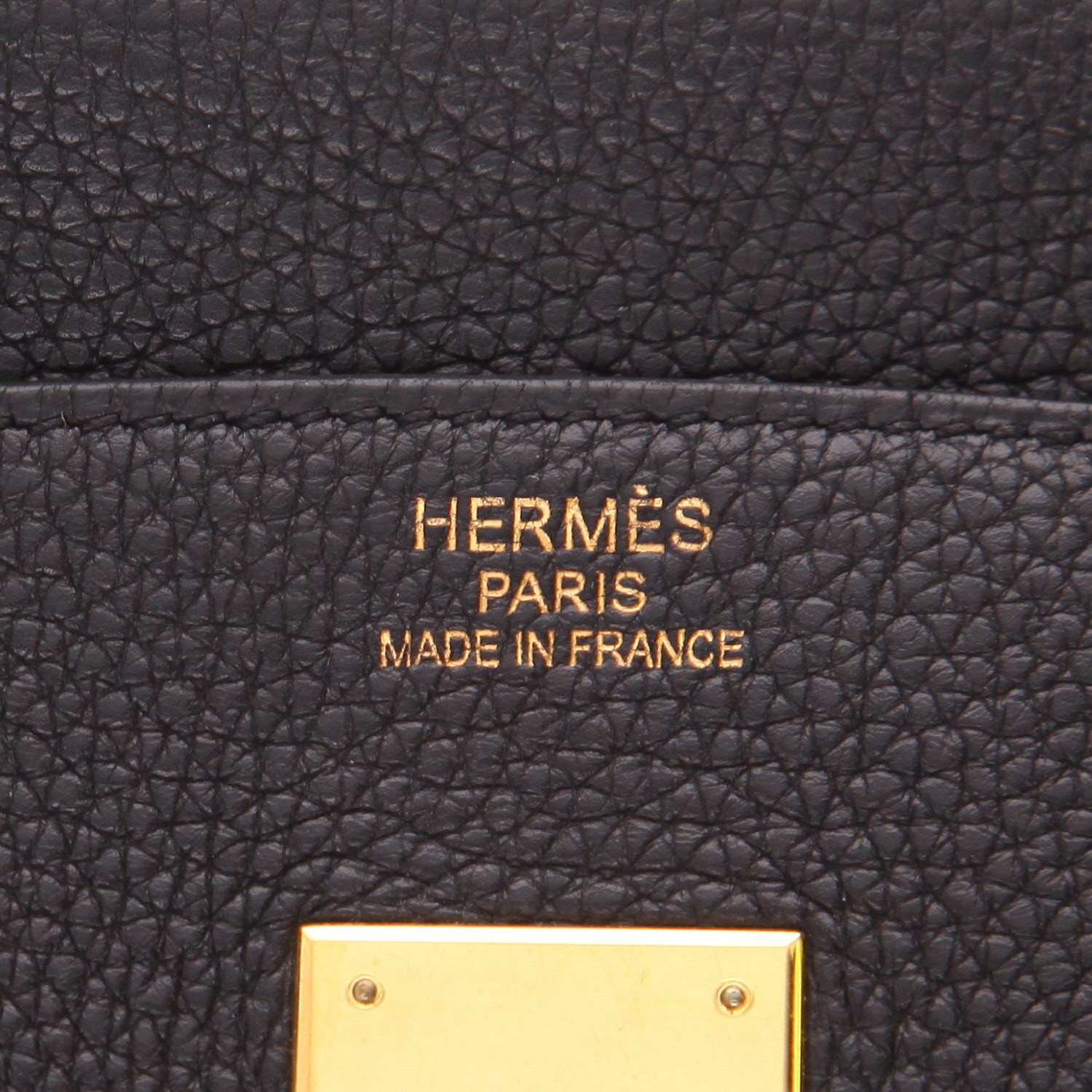 Borsa Hermès  Birkin 35 cm in pelle togo nera - Detail D2