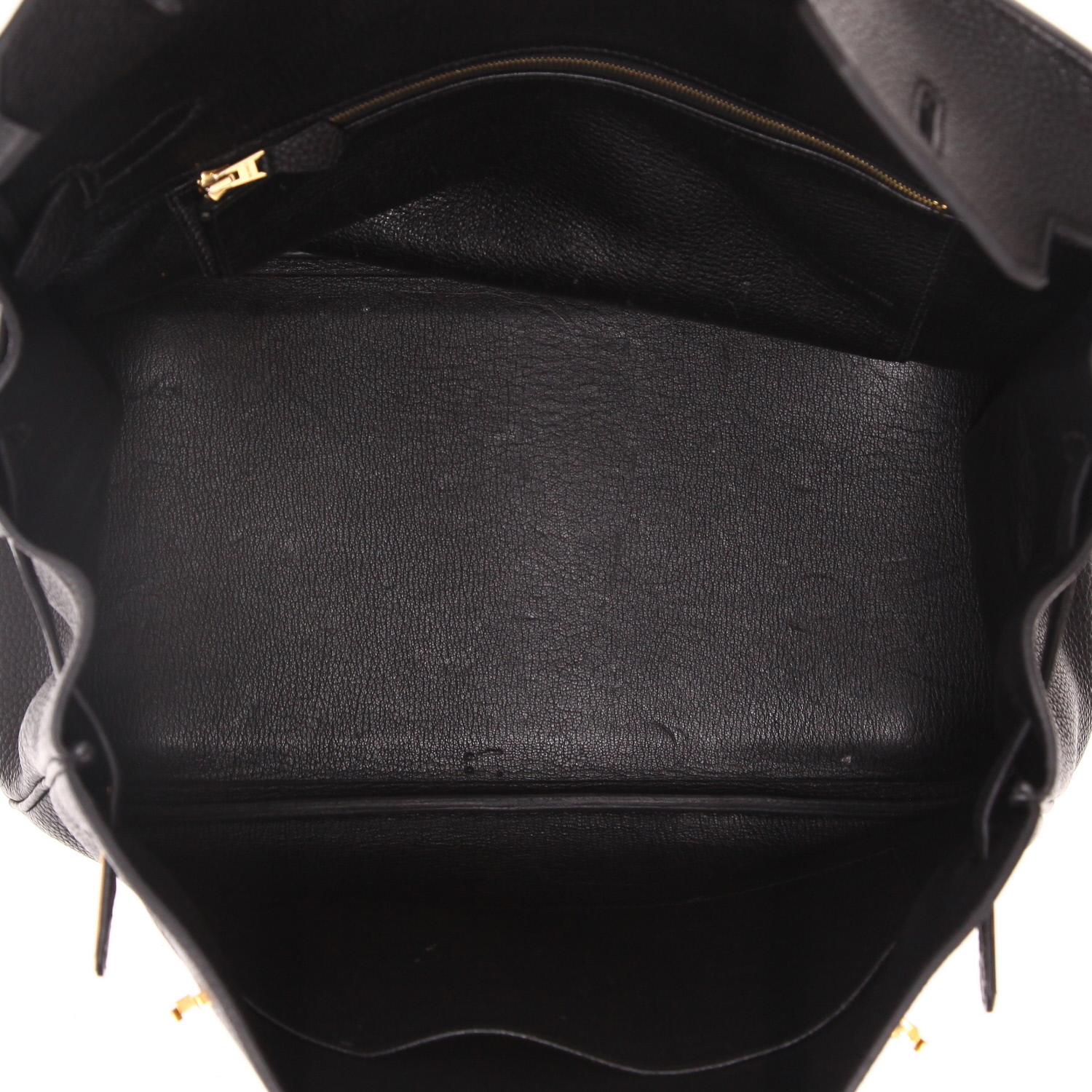 Borsa Hermès  Birkin 35 cm in pelle togo nera - Detail D3