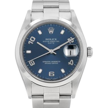 Montre Rolex Oyster Perpetual Date en acier Ref: Rolex - 15200  Vers 2000