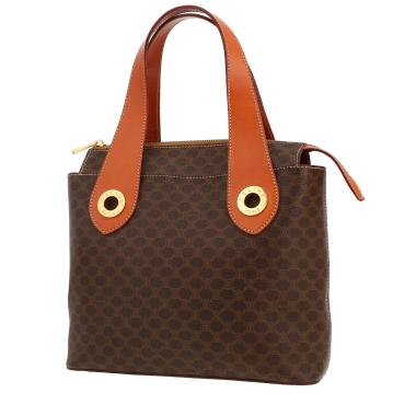 Borsa Celine  Vintage in tela monogram marrone e pelle marrone