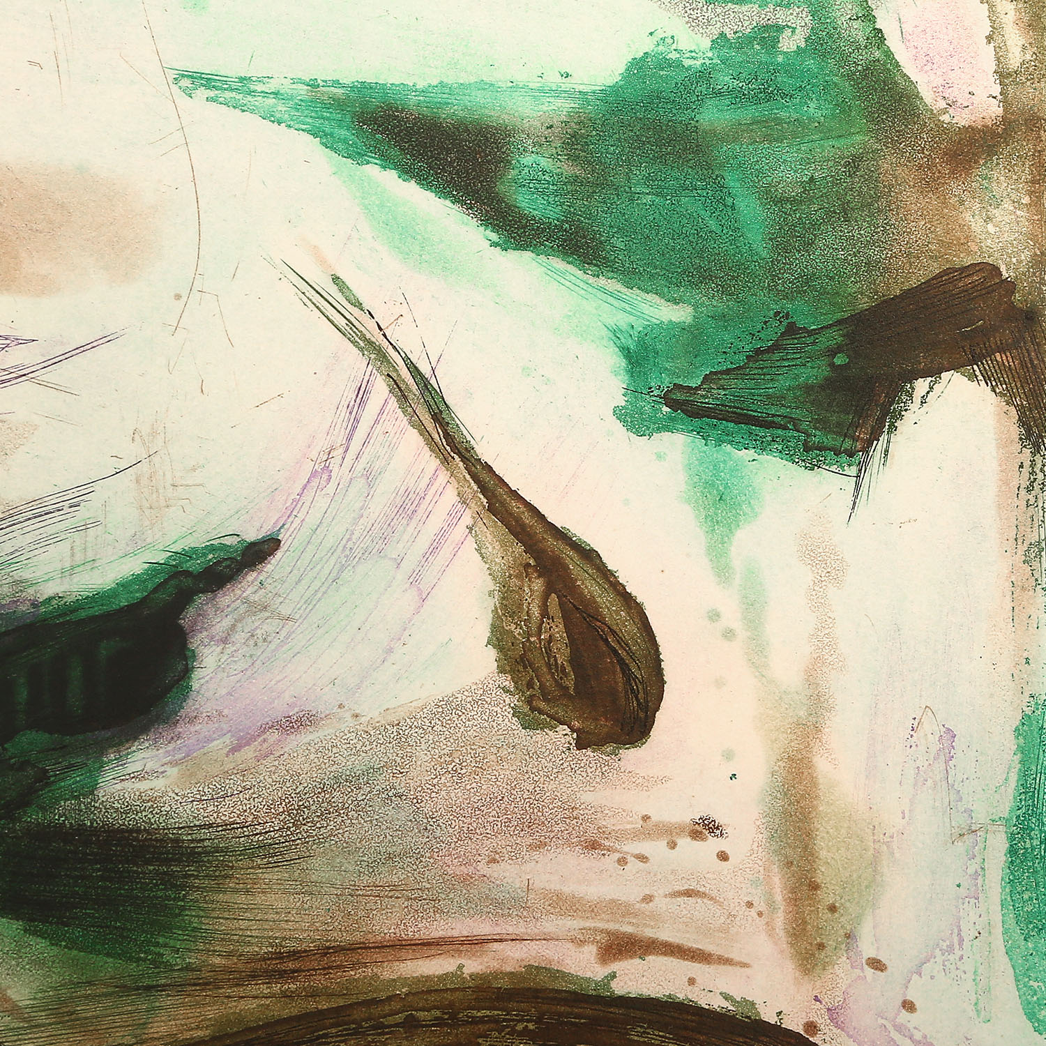 Zao Wou-Ki (1920-2013), Sans titre - 1974 - Detail D1