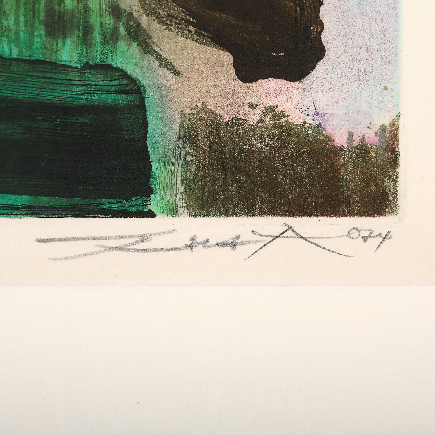 Zao Wou-Ki (1920-2013), Sans titre - 1974 - Detail D4