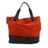 Shopping bag Givenchy   in tessuto scamosciato rosso e pelle nera - 360 thumbnail