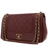 Chanel  Mademoiselle handbag  in burgundy quilted leather - 00pp thumbnail