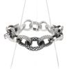 David Yurman Madison bracelet in silver and diamonds - 360 thumbnail