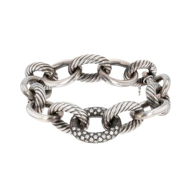 Bracciale David Yurman Madison in argento e diamanti